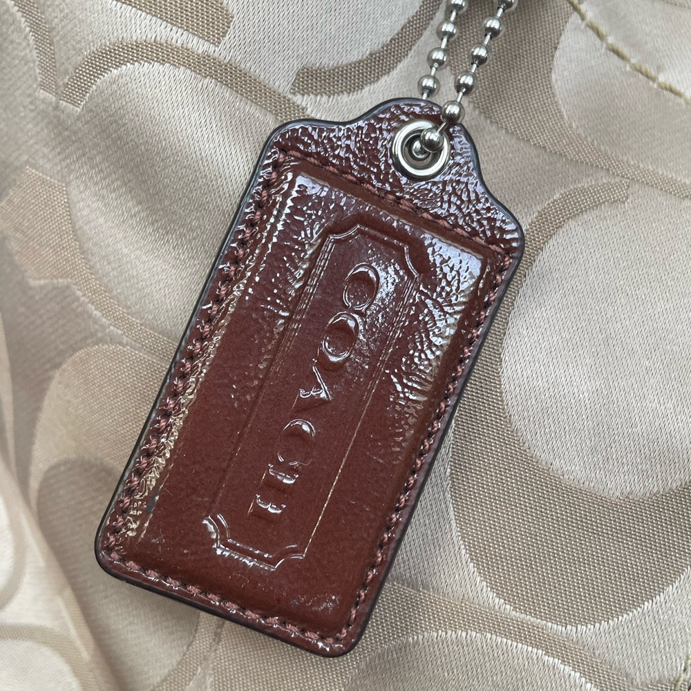 Coach Carly signature canvas shoulder/Tote GUC - Picture 13 of 15